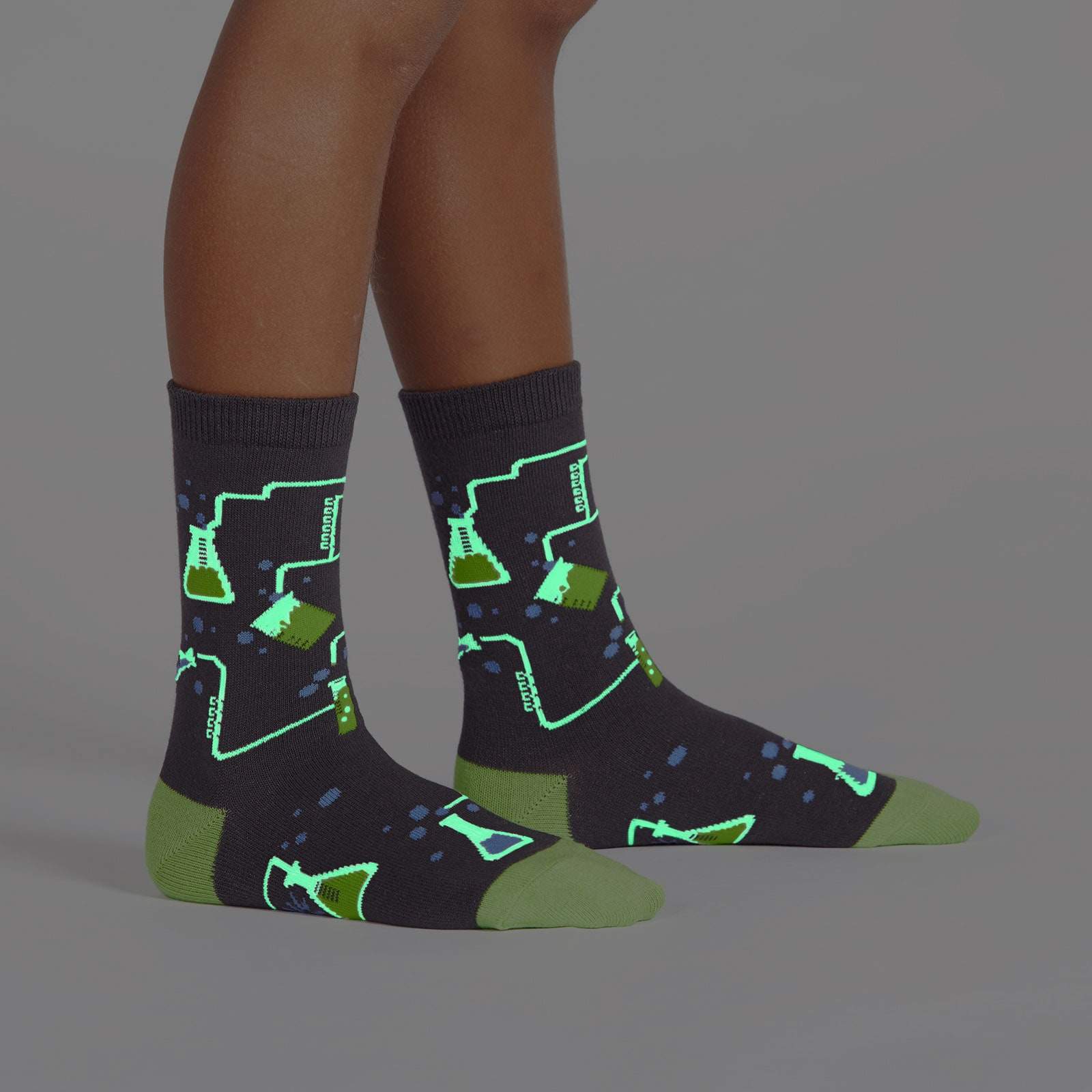 Laboratory Glow in The Dark Junior Crew Socks
